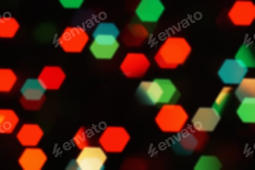 Preview: Nature Pattern- Light Bokeh Background. Celebratory Mood Magic Effect. Decorations Holiday- Design