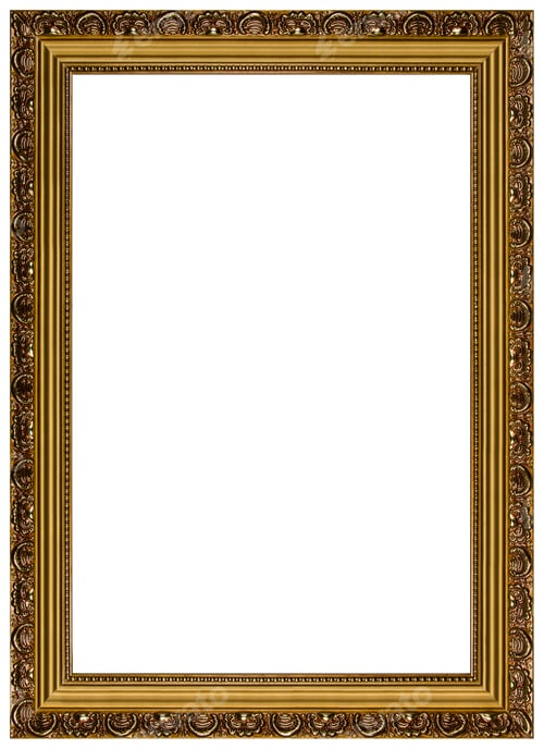 Preview: Picture frame, isolated on white background