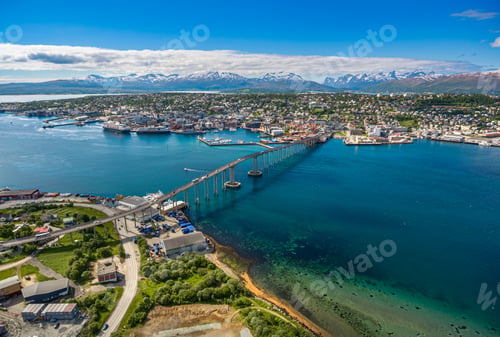 Preview: Bridge of city Tromso, Norway