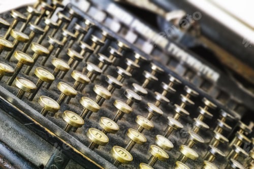 Preview: Old typewriter. A very old typewriter.