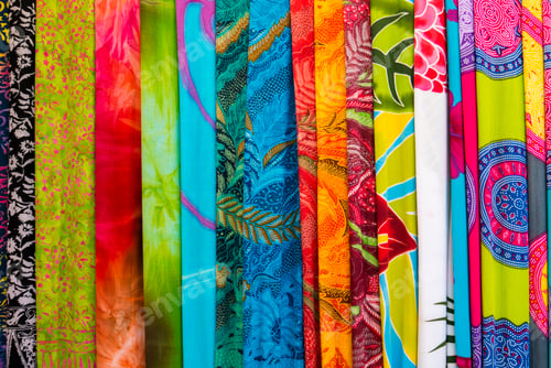 Preview: Vibrant Assortment of Colorful Fabrics and Patterns