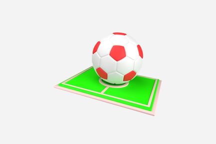 Preview: Modern Soccer Ball 3D Illustration