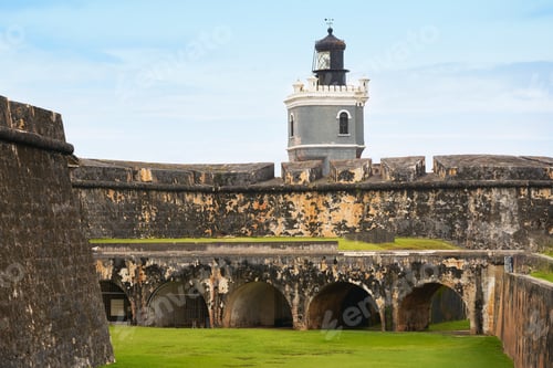 Preview: Photo of San Juan castle fortification in Puerto Rico