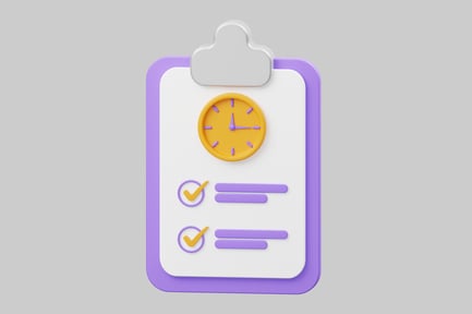 Preview: To-do list with clock icon