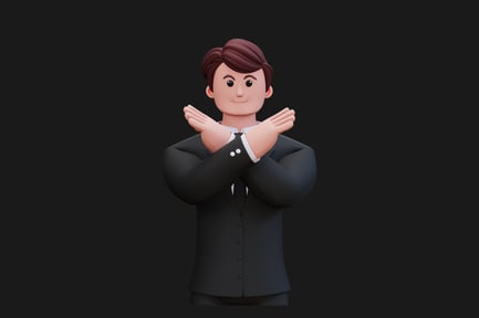 Preview: Man in formal suit clapping