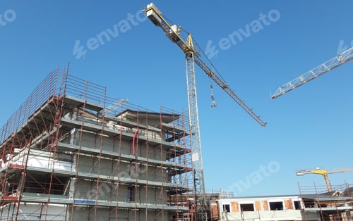 Preview: Construction site with a crane