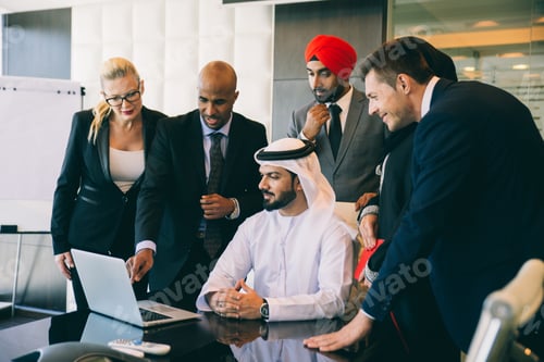 Preview: Mixed business team making agreements on future business plans. in the office
