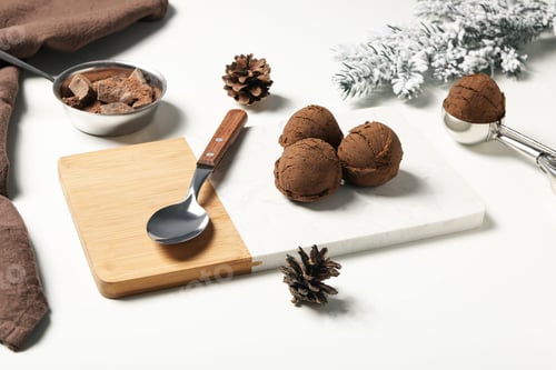 Preview: Concept of delicious sweet food, ice cream