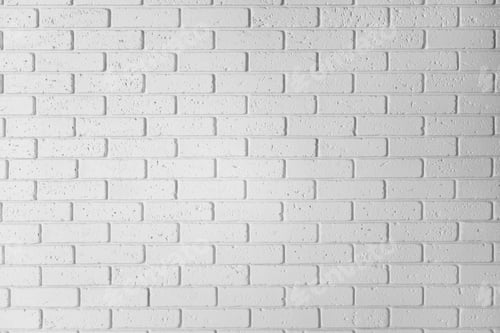 Preview: White brick wall background. Horizontal white textured wallpaper