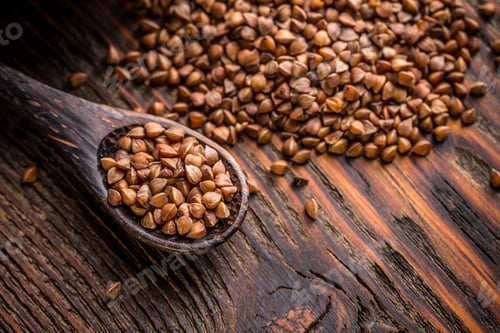 Preview: Buckwheat seeds in spoon