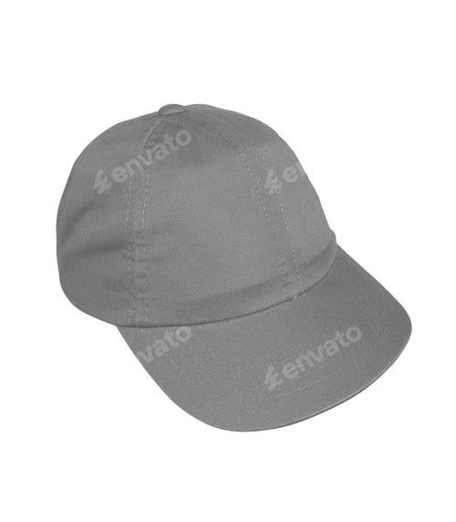 Preview: brown peaked cap isolated on white background