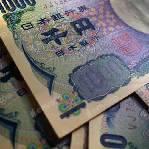 Preview: Close Up of Japanese Yen Currency