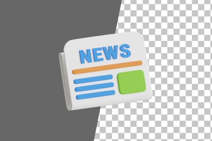 Preview: News 3D Icon