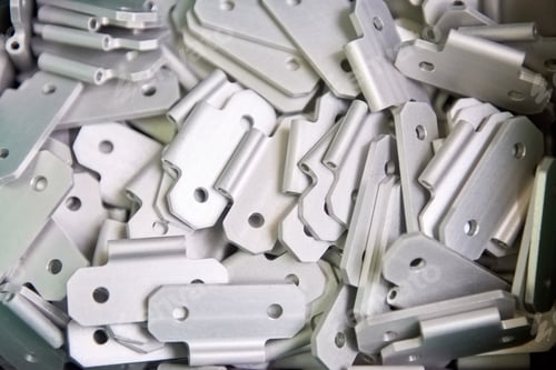 Preview: Metal door hinges close-up