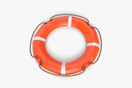 Preview: Orange Buoy with Rope