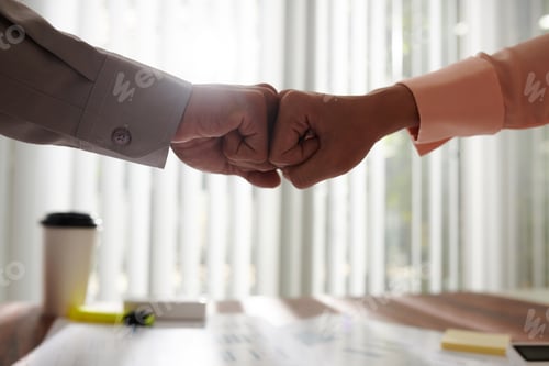 Preview: Business People Giving Each Other Fist Bump