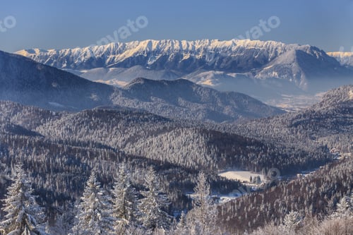 Preview: mountain landscape in winter