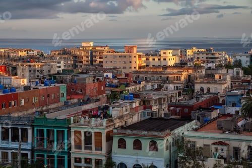 Preview: Aerial view of the residential homes in Havana City, Capital of Cuba