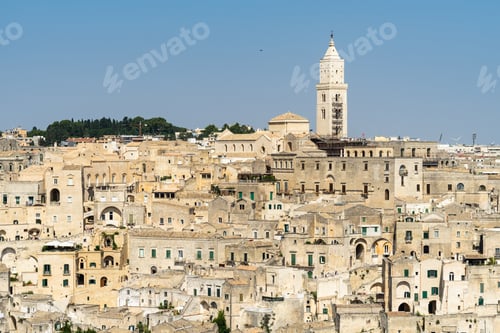 Preview: Aerial shot of Sassi di Matera, Basilicata, Italy