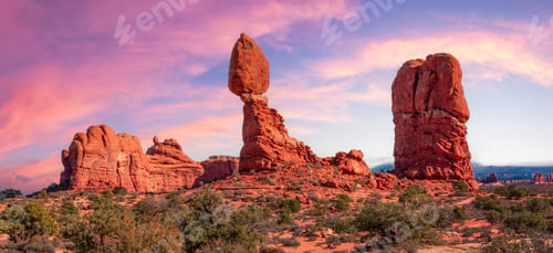 Preview: Rocky landscape of Utah, United States. Nature Background.