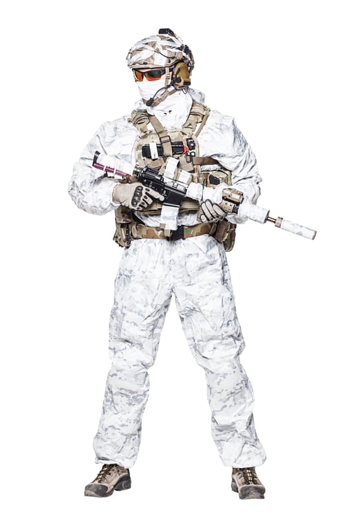 Preview: Special forces operator in winter camo clothes