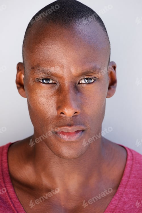 Preview: head portrait of handsome black man