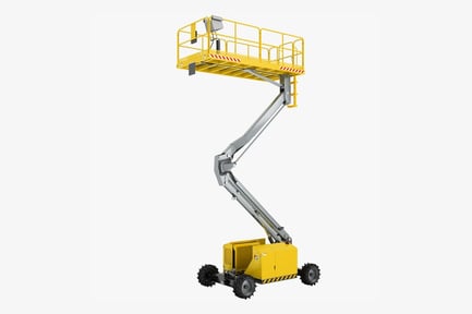 Preview: Articulating Boom Lift - Yellow Diesel Powered Mobile Platform