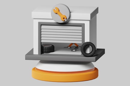 Preview: Simple garage with car accessories