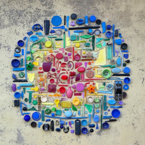 Preview: Plastic pollution collected from the beach
