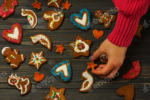 Preview: Festive Assortment of Decorated Cookies for the Holiday