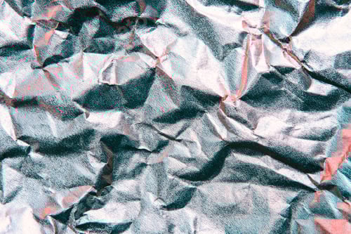 Preview: Silver scrunched paper textured background