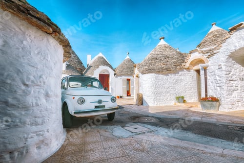 Preview: Trulli of Alberobello typical houses street view