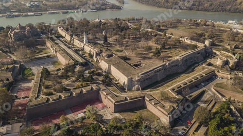 Preview: Aerial view of Kalemegdan Fortress