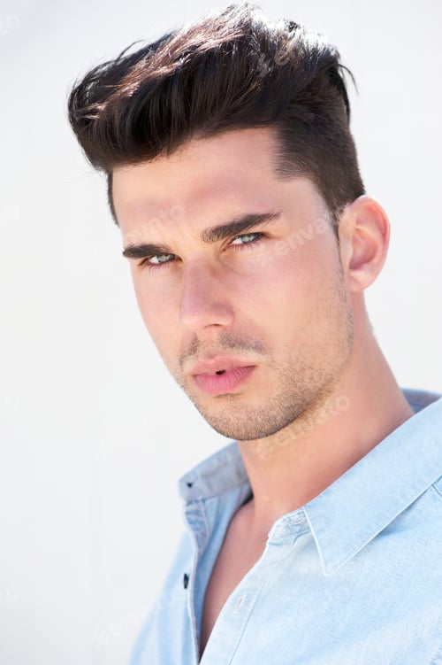 Preview: Portrait of an attractive young male fashion model