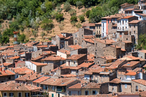 Preview: Antrodoco (Rieti, Lazio, Italy), panoramic view