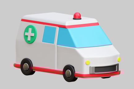 Preview: Cute Toy Ambulance Ready For Emergency Rescues