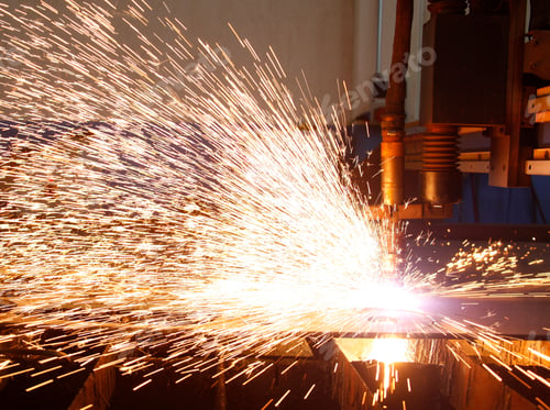 Preview: CNC Laser cutting of metal, modern industrial technology.