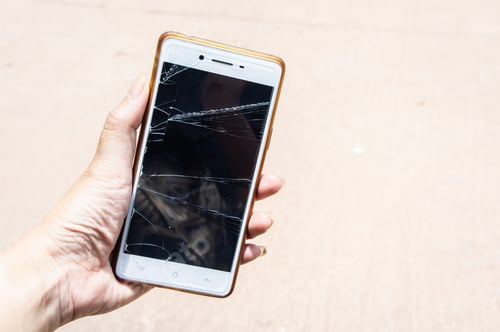 Preview: Broken screen mobile , screen moblle is Cracked glass