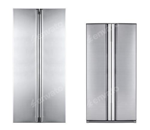 Preview: double door freezers isolated