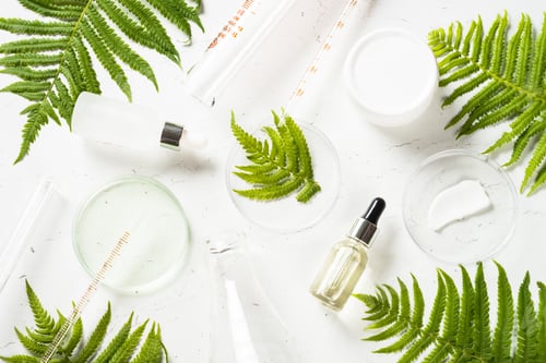 Preview: Cosmetic laboratory concept with natural cosmetic products