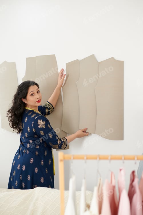 Preview: Dressmaker Taking Sewing Pattern