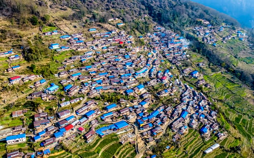 Preview: aerial view of Sikles village