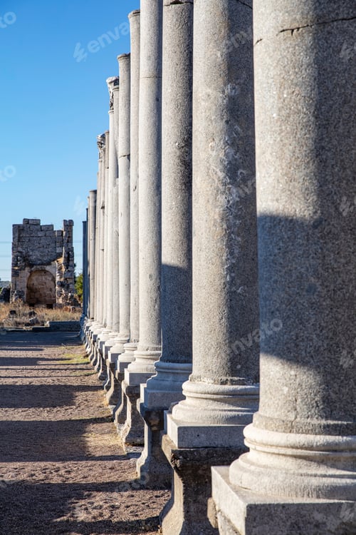 Preview: Nymphaeum of Perge. Ruins of ancient Pamphylian city located in Antalya Province, Turkey.