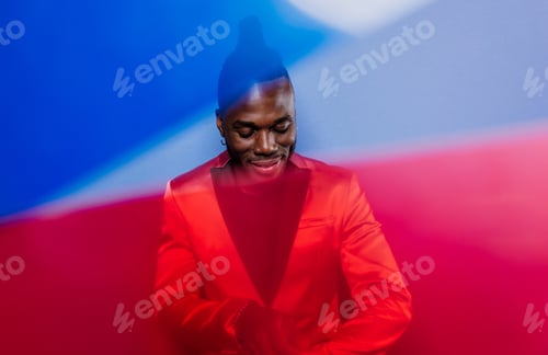 Preview: Artistic portrait with gel lights
