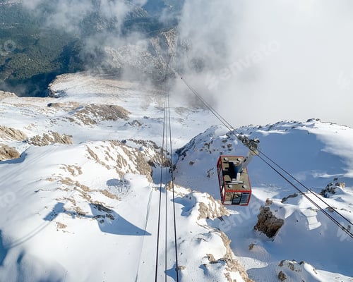 Preview: A ski resort in winter