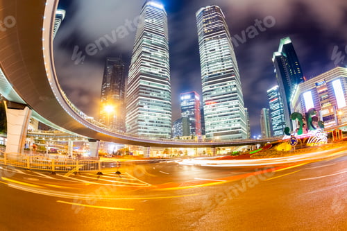 Preview: shanghai cityscape at night