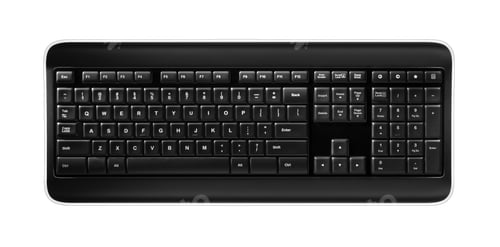 Preview: Computer keyboard isolated on white