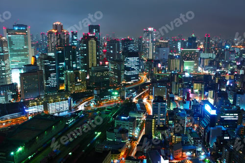 Preview: Osaka in Japan at night