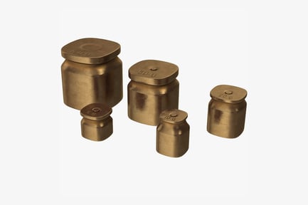 Preview: Vintage Apothecary Brass Weights Set