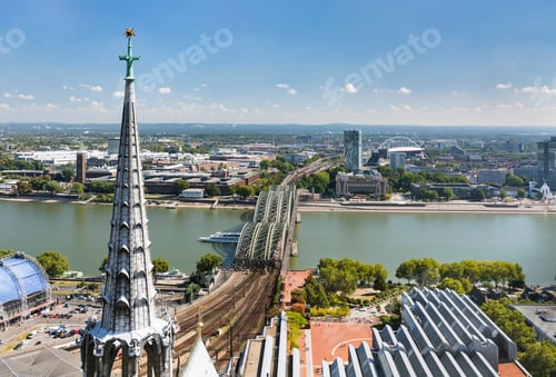 Preview: Cologne Hohenzollern Bridge And Rhine, Germany